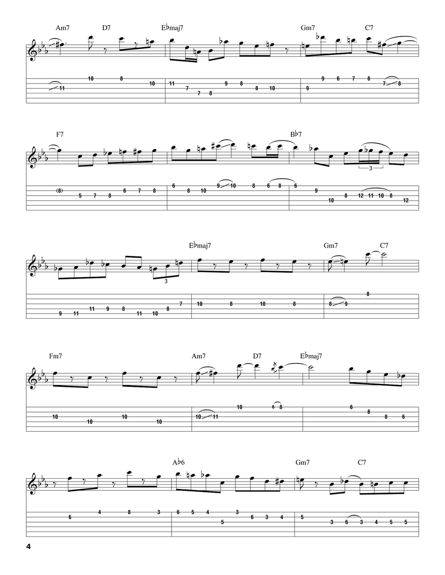 On A Slow Boat To China Electric Guitar scores gallery preview page 4