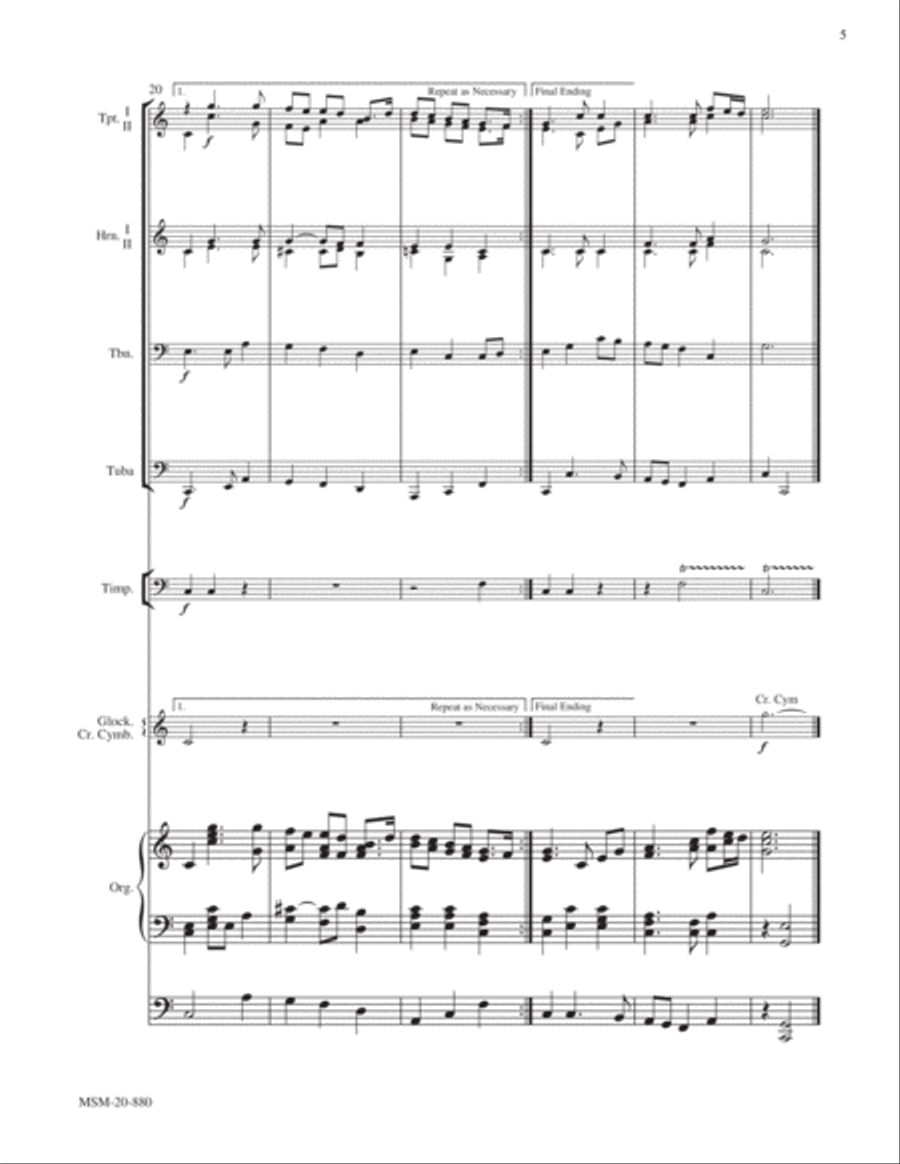 Jerusalem Choir scores gallery preview page 5