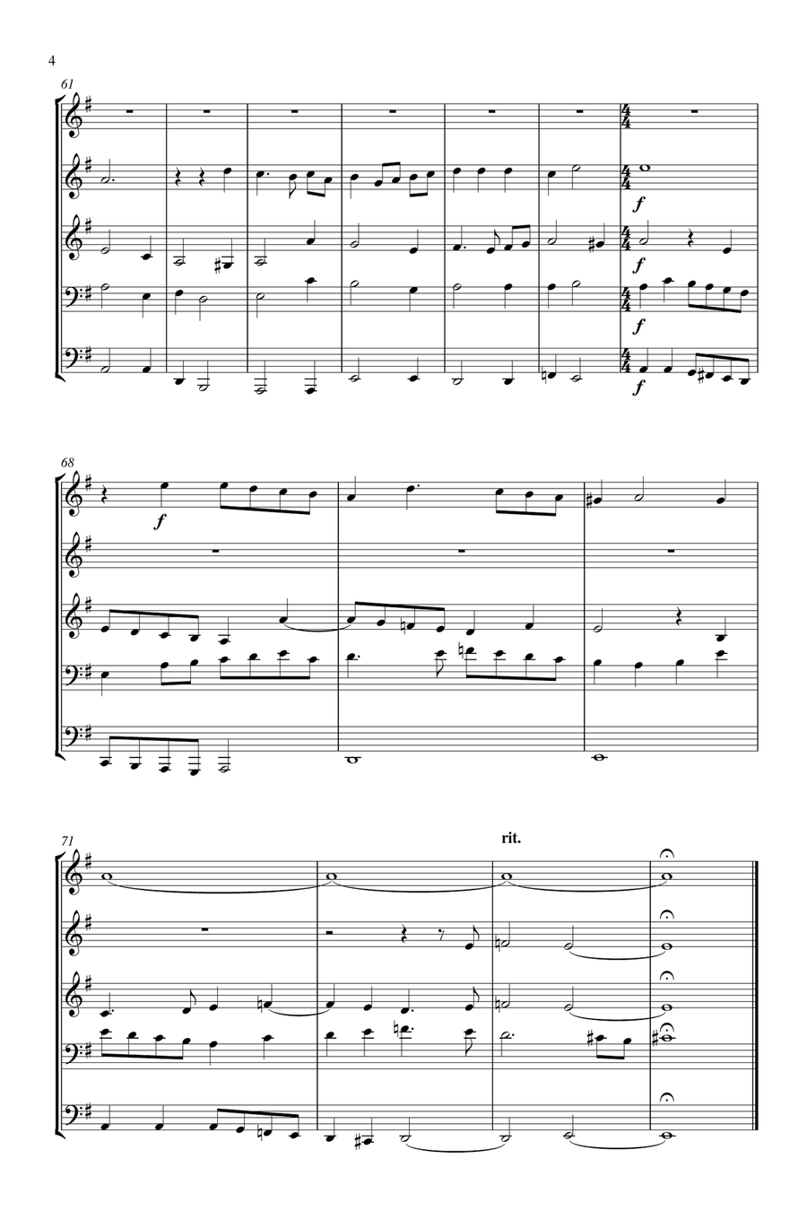 O Magnum Mysterium O Magnum Mysterium Brass Ensemble scores gallery preview page 5