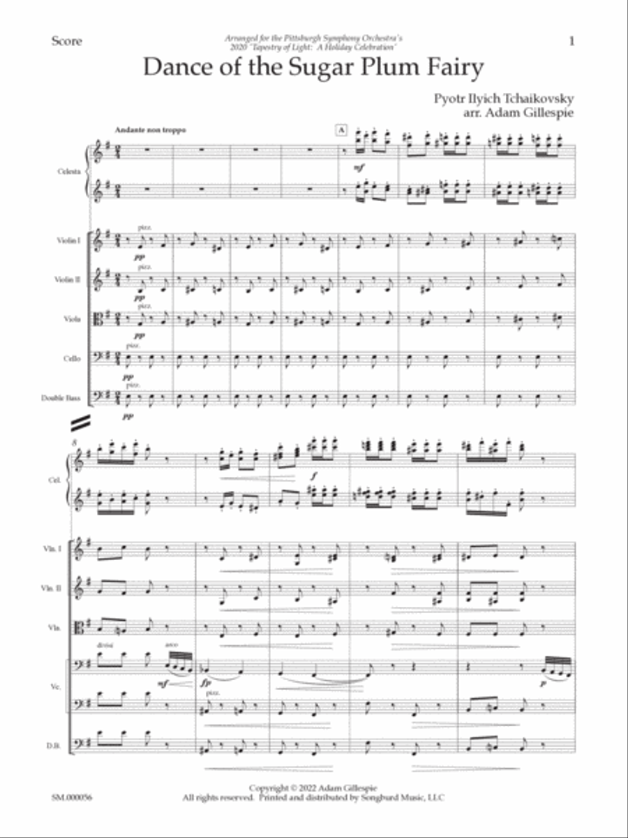 Dance of the Sugar Plum Fairy String Orchestra scores gallery preview page 4