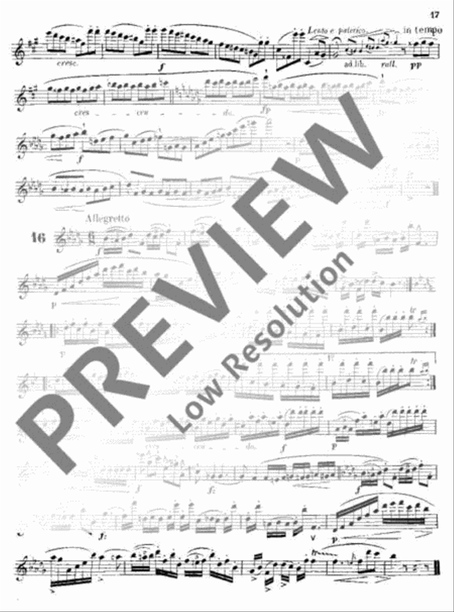 Melodic Exercises Flute scores gallery preview page 18