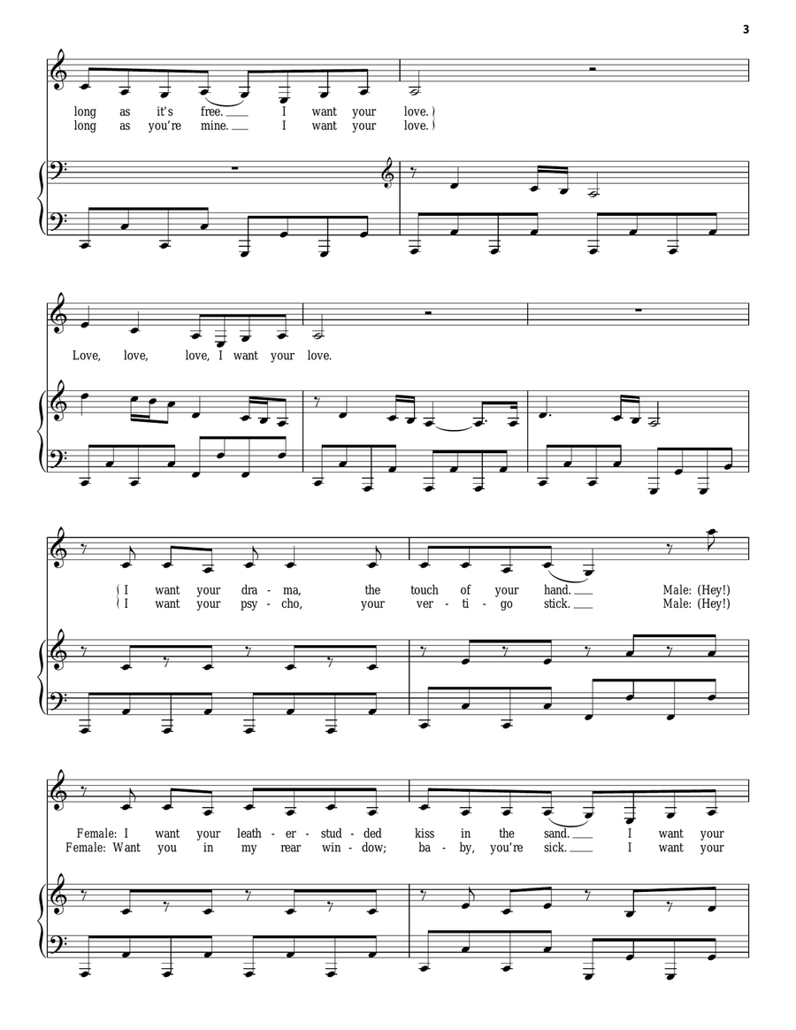 Bad Romance (Vocal Duet) Piano, Vocal scores gallery preview page 3