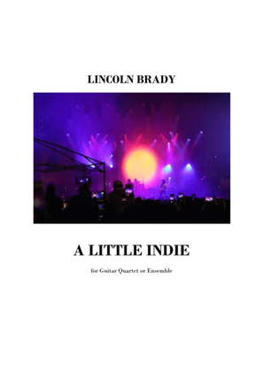 Book cover for A LITTLE INDIE (ROCK)- Guitar Ensemble