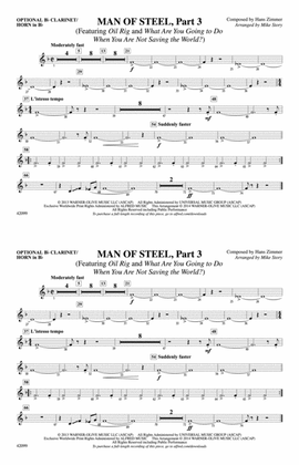 Man of Steel, Part 3: Optional Bb Clarinet/Horn in Bb