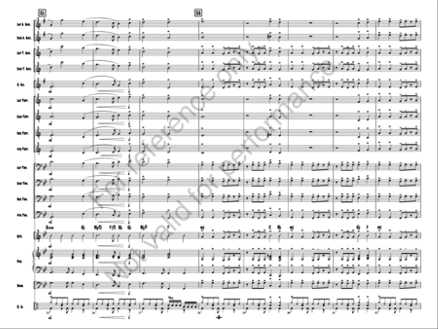 A Rockin' Merry Christmas Jazz Ensemble scores gallery preview page 6