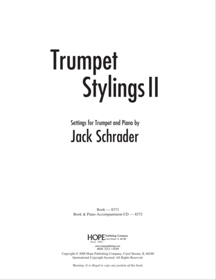 Trumpet Stylings, Vol. 2 Trumpet Solo scores gallery preview page 2