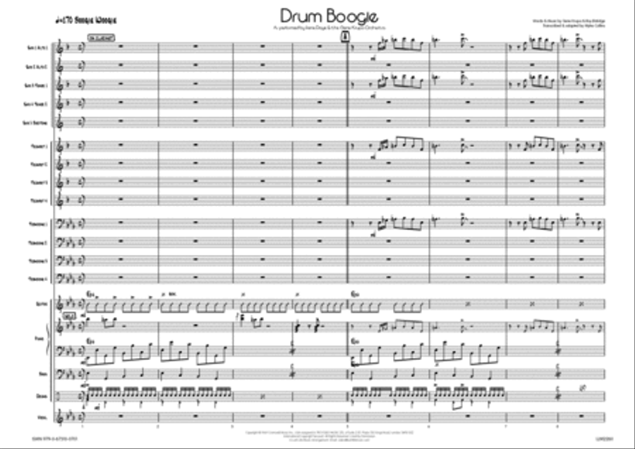 Drum Boogie Big Band scores gallery preview page 2