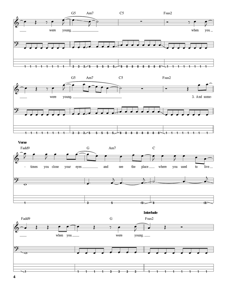 When You Were Young Acoustic Guitar scores gallery preview page 4