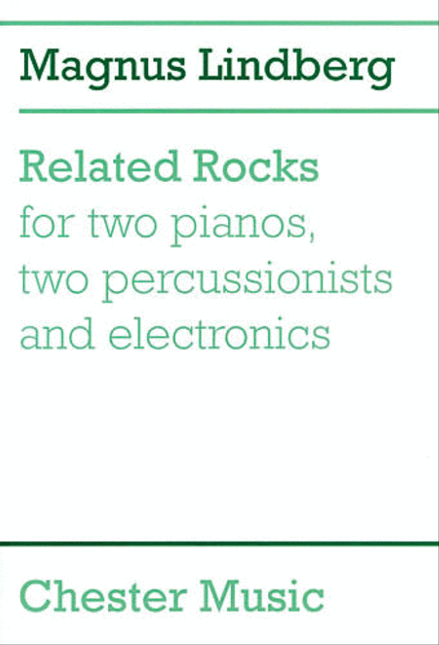 Magnus Lindberg: Related Rocks (Score) Percussion scores gallery preview page 1