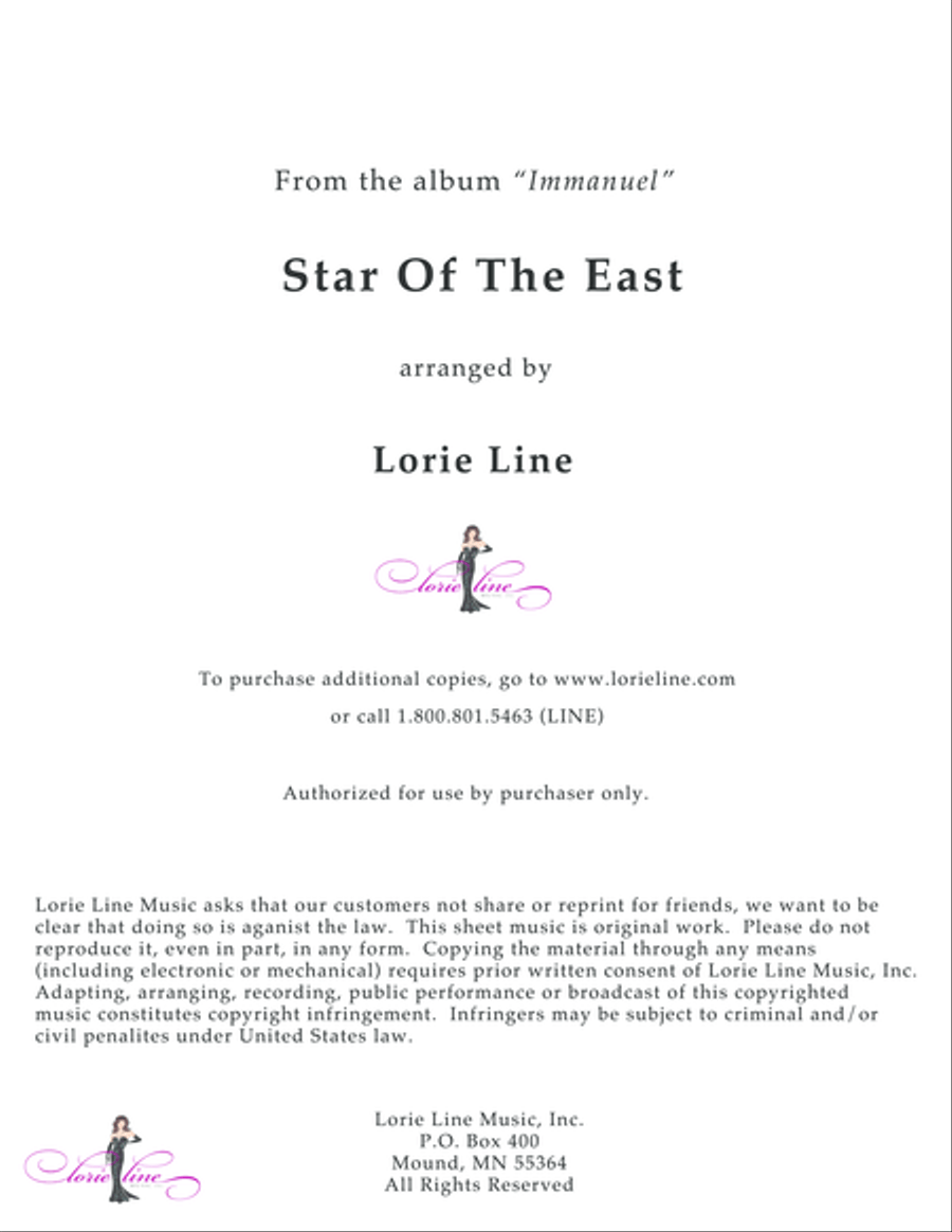 Star Of The East Star Of The East Piano Solo scores gallery preview page 1