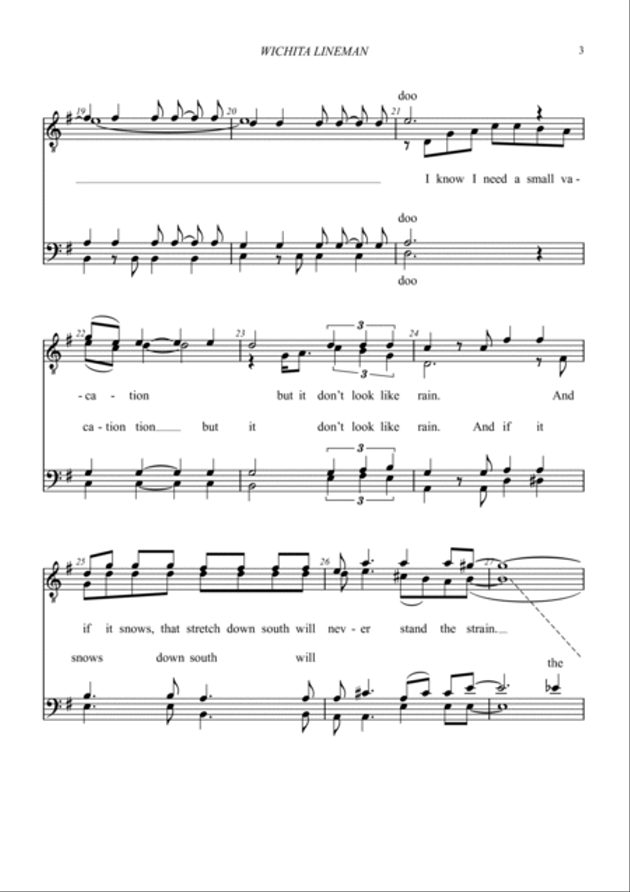 Wichita Lineman Wichita Lineman TTBB scores gallery preview page 3