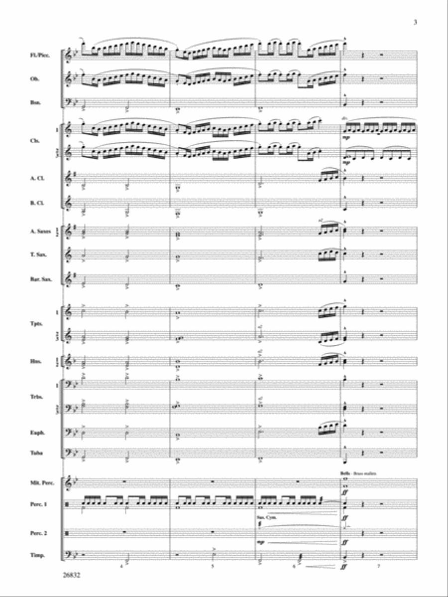 Charleston Harbor Celebration Concert Band scores gallery preview page 3