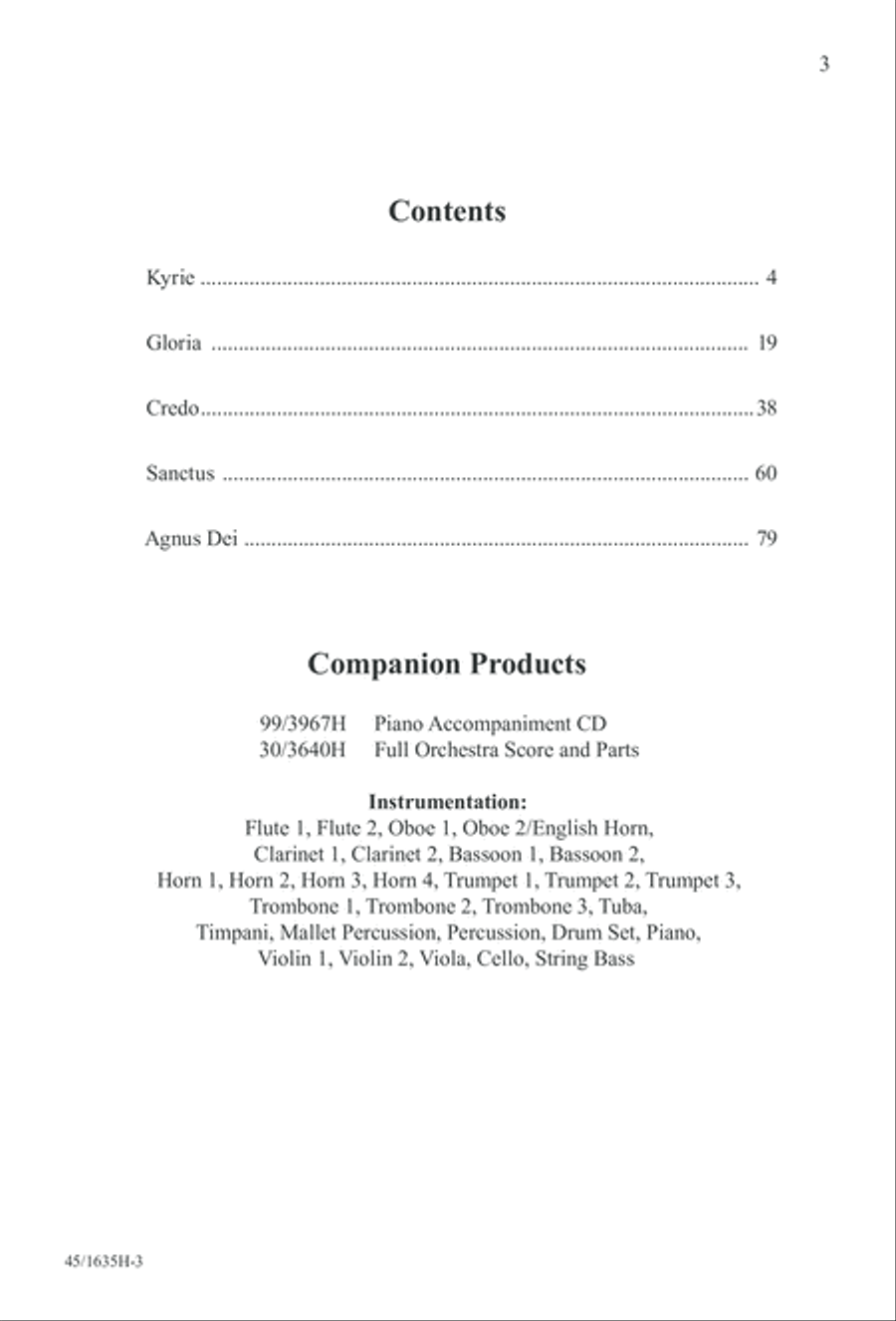 Mass: A Celebration of Love and Joy 4-Part scores gallery preview page 3