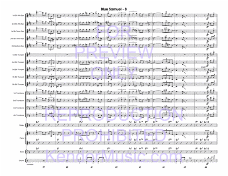 Blue Samuel Jazz Ensemble scores gallery preview page 9