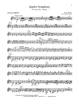 Jupiter Symphony, 1st Movement: 1st B-flat Clarinet