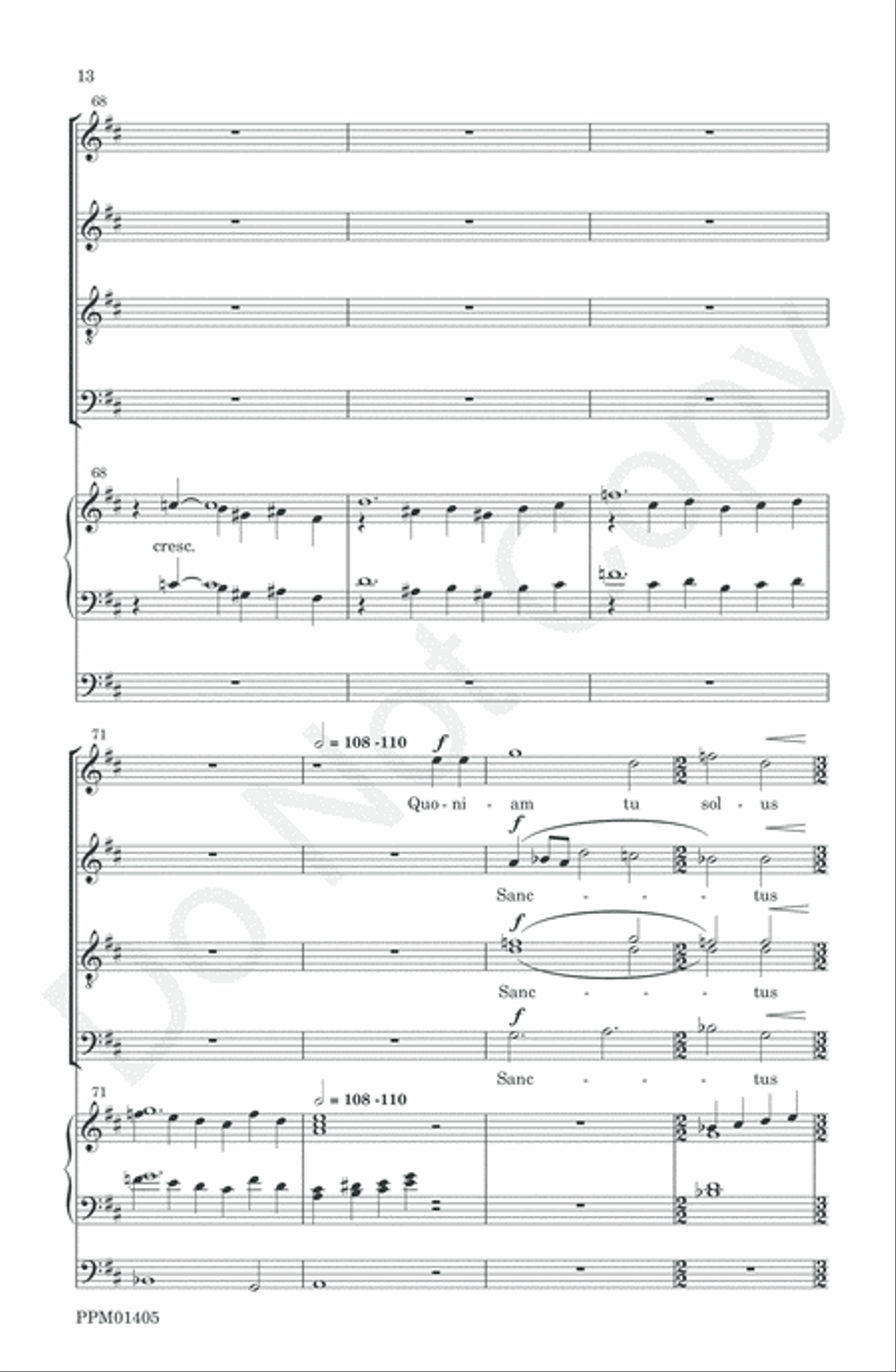 Mass Mass 4-Part scores gallery preview page 15