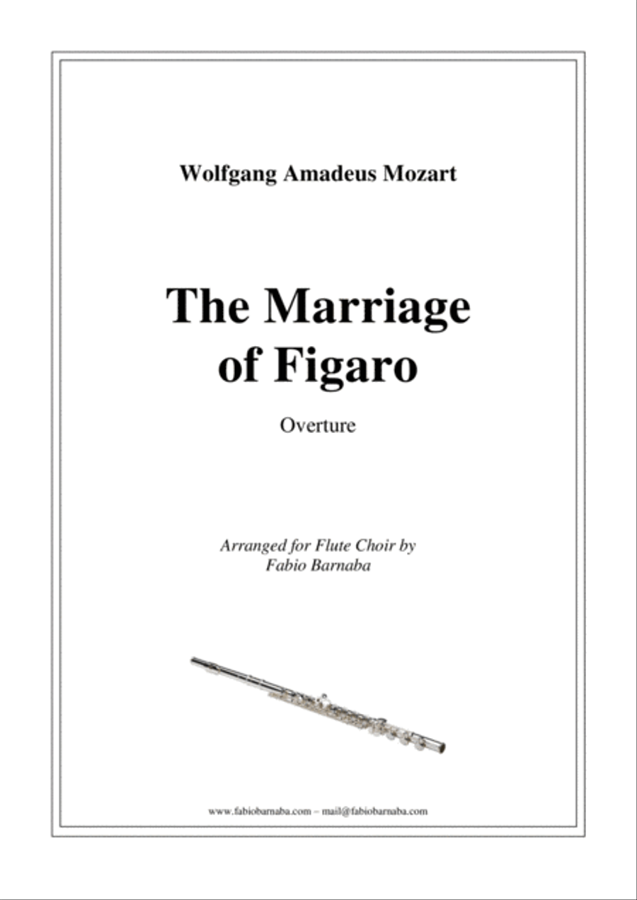 The Marriage of Figaro - Overture for Flute Choir Flute Choir scores gallery preview page 1