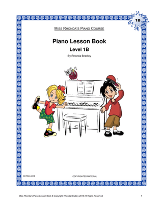 Piano Lesson Book 1B Miss Rhonda's Piano Course for Kids
