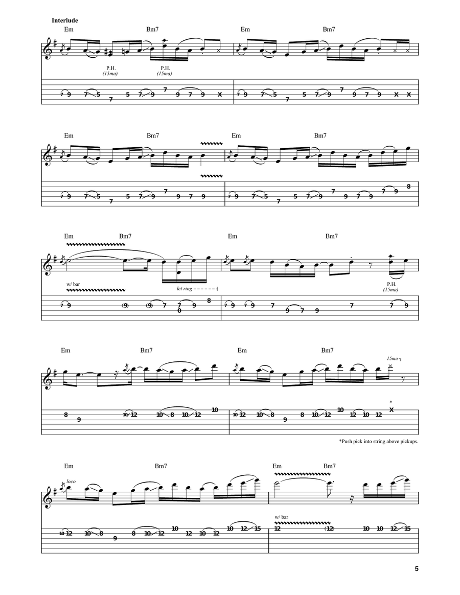 Pawn Shop Guitar Tablature scores gallery preview page 5