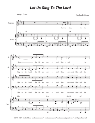 Let Us Sing To The Lord (Vocal Quartet - (SATB)