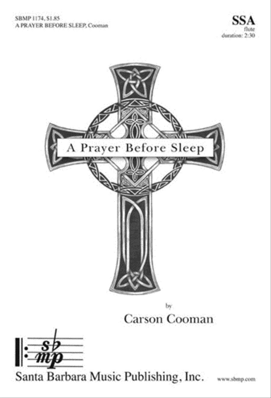 A Prayer Before Sleep - SSA Octavo SSA scores gallery preview page 1