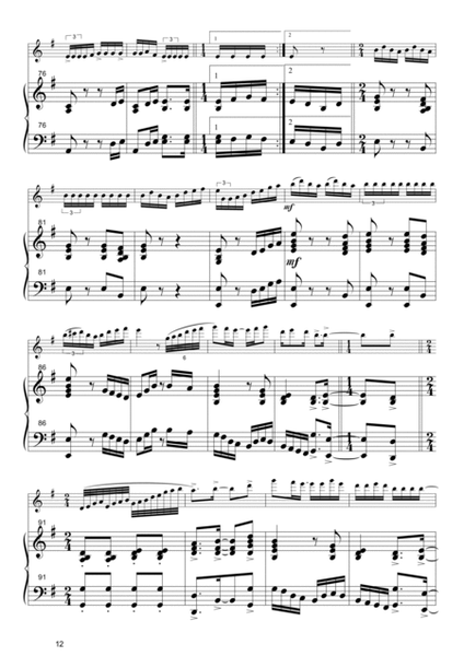 Fantasía Sobre el Calahuayo Op 264 para flauta y piano image number null