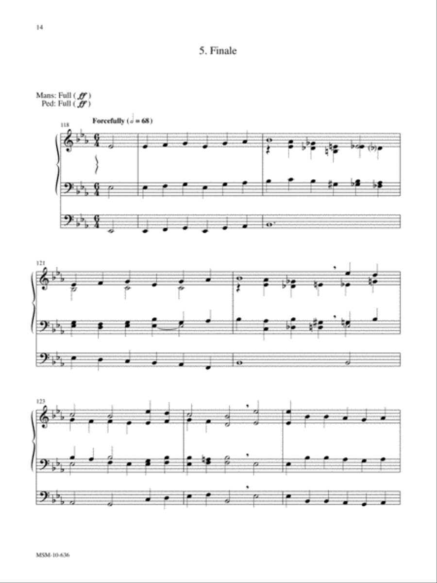 Variations on All Creatures of Our God and King Organ scores gallery preview page 6