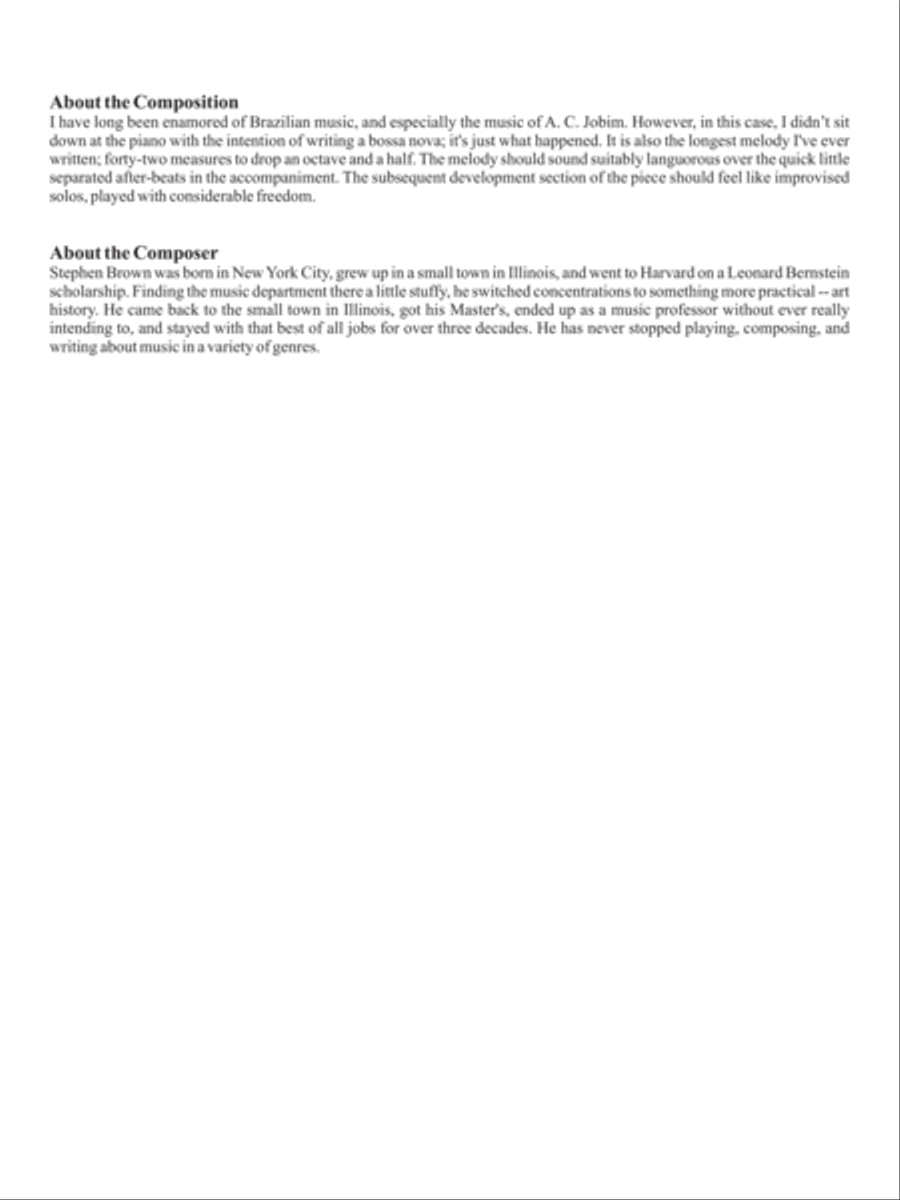 Bossa Interlude Bossa Interlude Bassoon scores gallery preview page 7