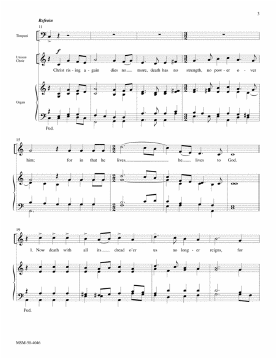 Christ Rising Again Choir scores gallery preview page 3