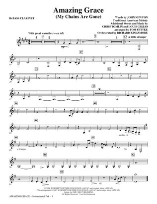 Book cover for Amazing Grace (My Chains Are Gone) - Bb Bass Clarinet