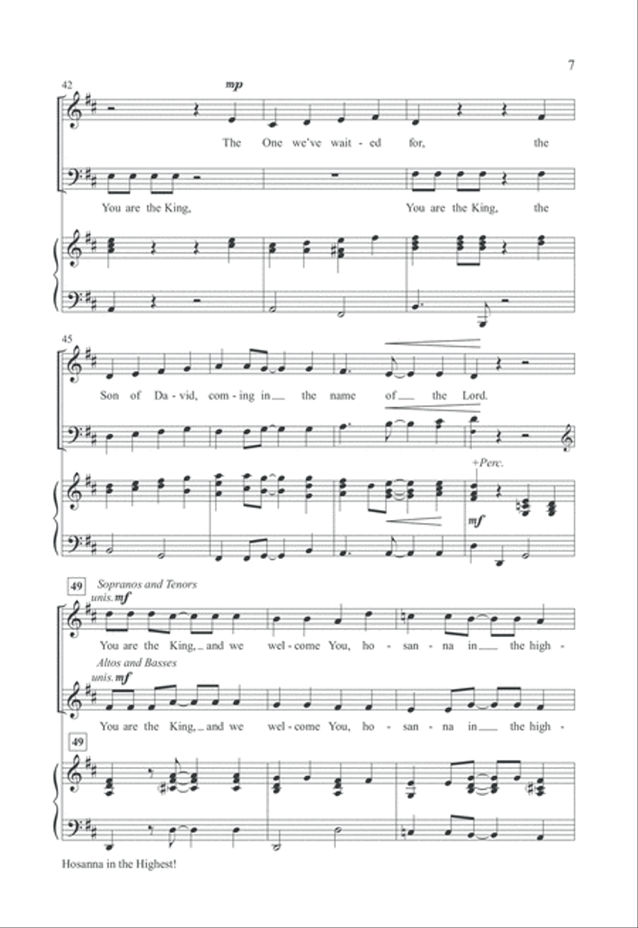 Hosanna in the Highest! 4-Part scores gallery preview page 6