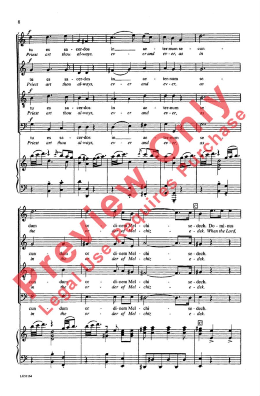 Dixit Dominus, K. 399 Dixit Dominus, K. 399 4-Part scores gallery preview page 8