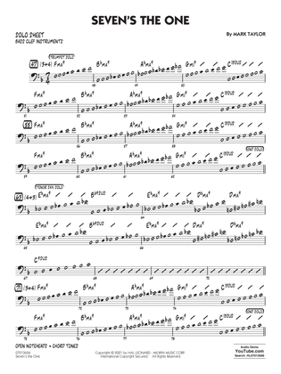 Seven's The One - Bass Clef Solo Sheet