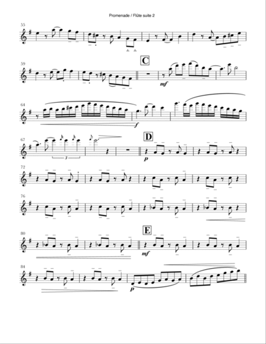 Promenade Promenade Woodwind Quintet scores gallery preview page 5