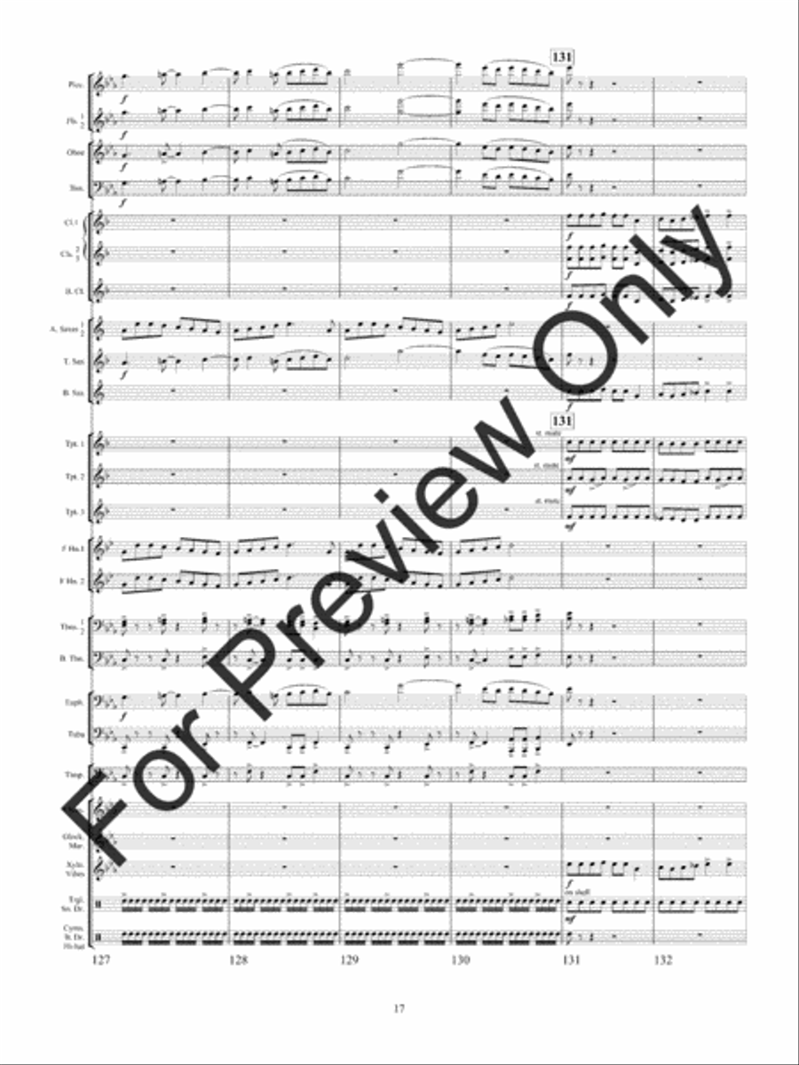 Christmas On The Town Square (Score) Concert Band scores gallery preview page 20