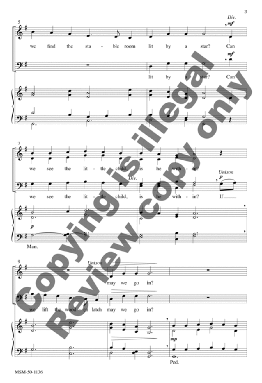 How Far Is It to Bethlehem 4-Part scores gallery preview page 3