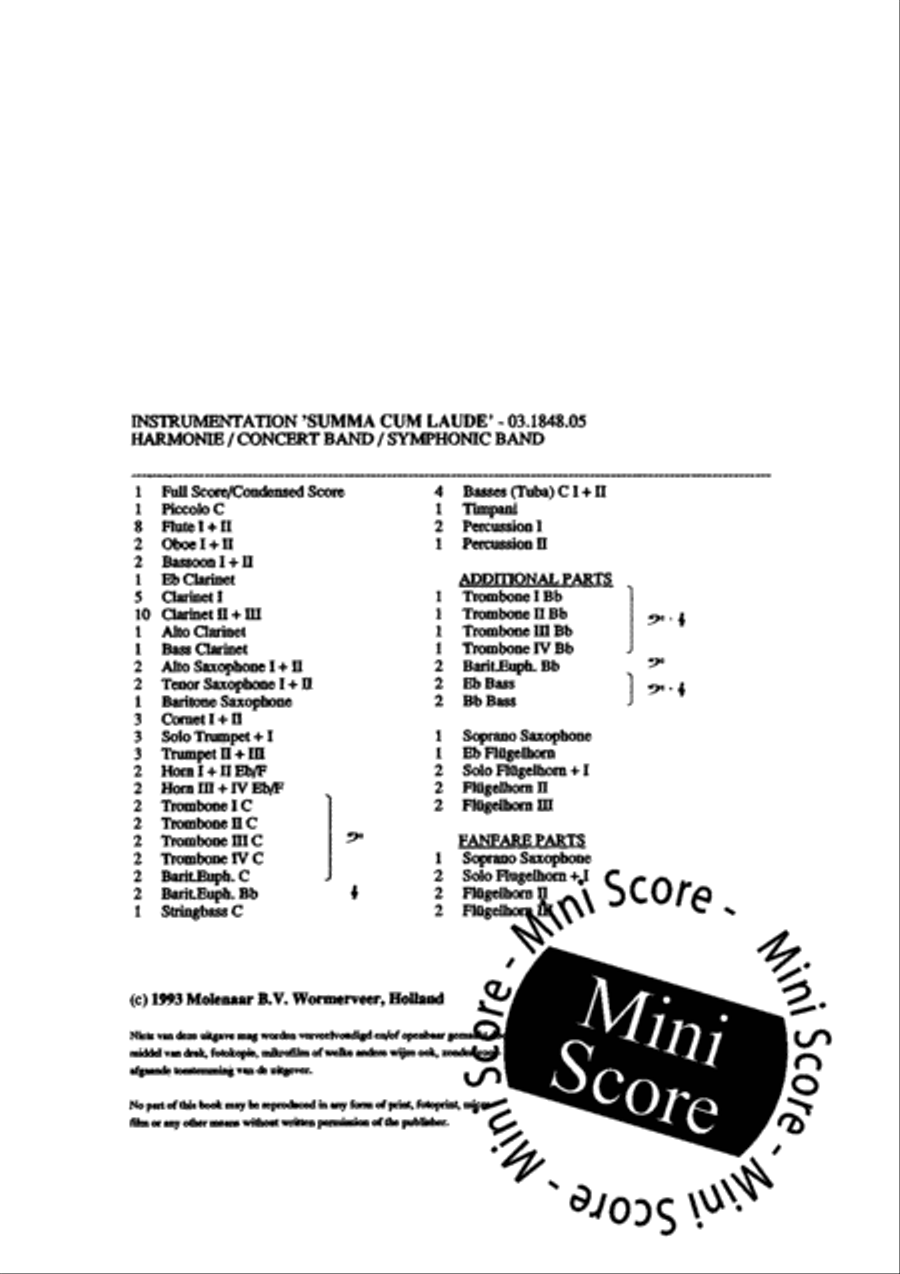 Summa Cum Laude Concert Band scores gallery preview page 5