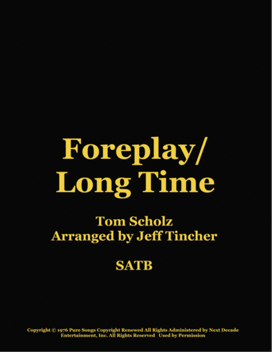 Foreplay/long Time 4-Part scores gallery preview page 1