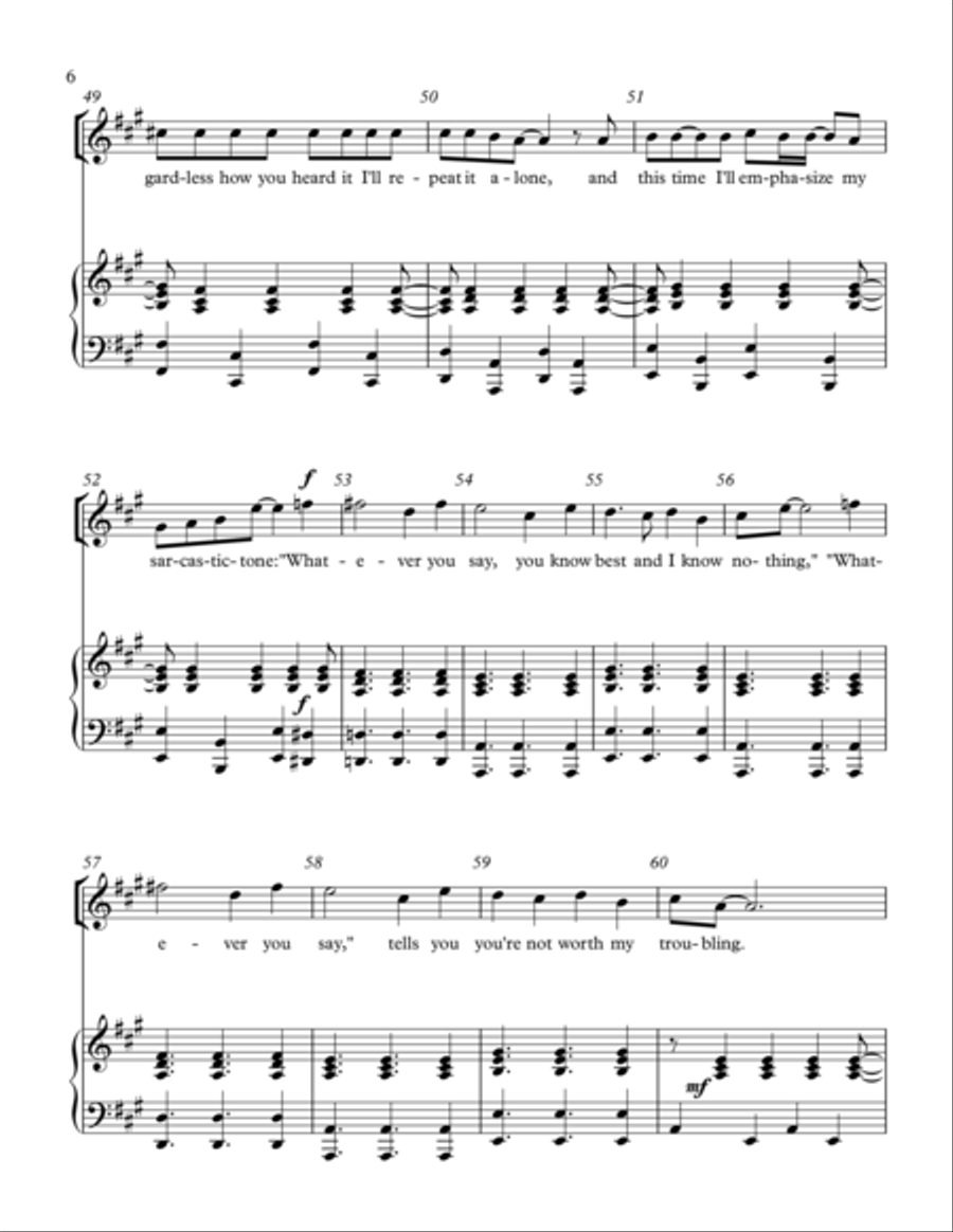 Whatever You Say Voice scores gallery preview page 6