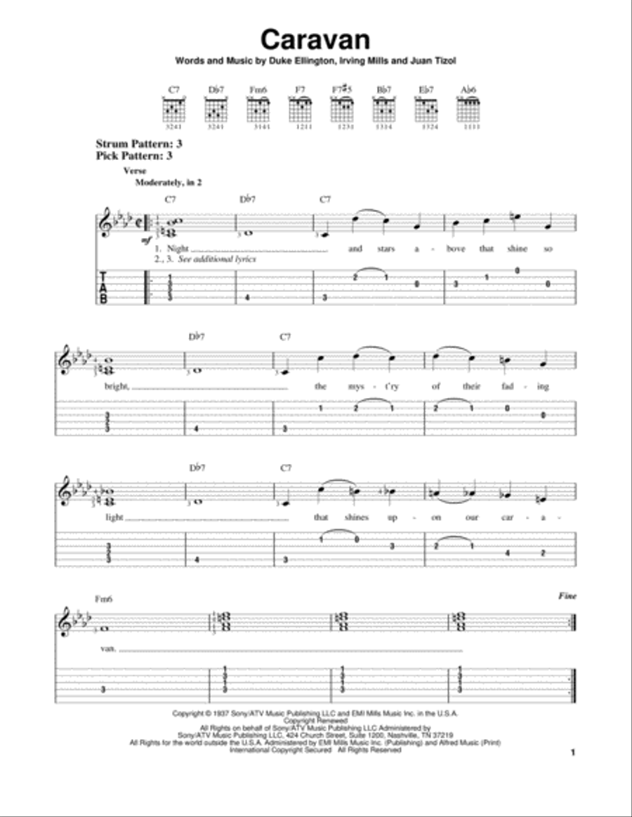 Caravan Caravan Electric Guitar scores gallery preview page 1