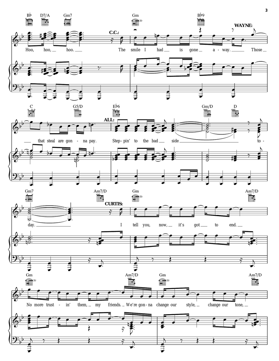 Steppin' To The Bad Side Piano, Vocal, Guitar scores gallery preview page 3