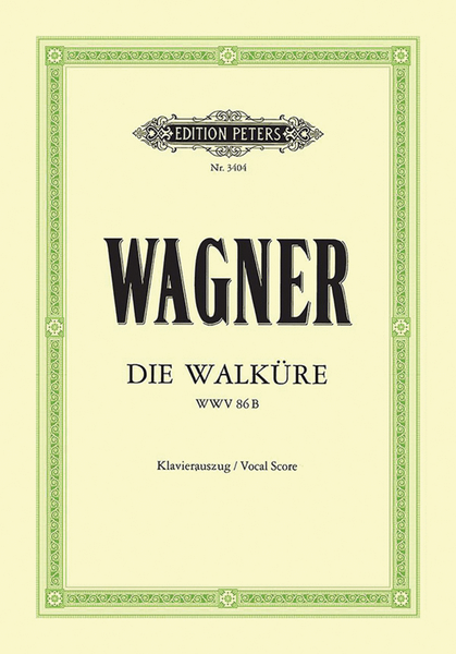 Die Walküre WWV 86b (Vocal Score)