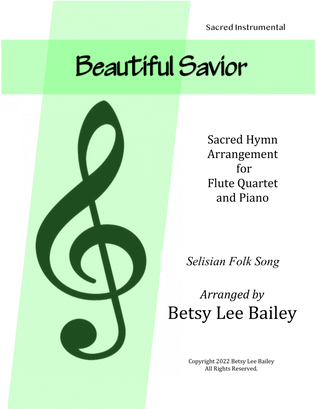 Book cover for Beautiful Savior, Flute Quartet