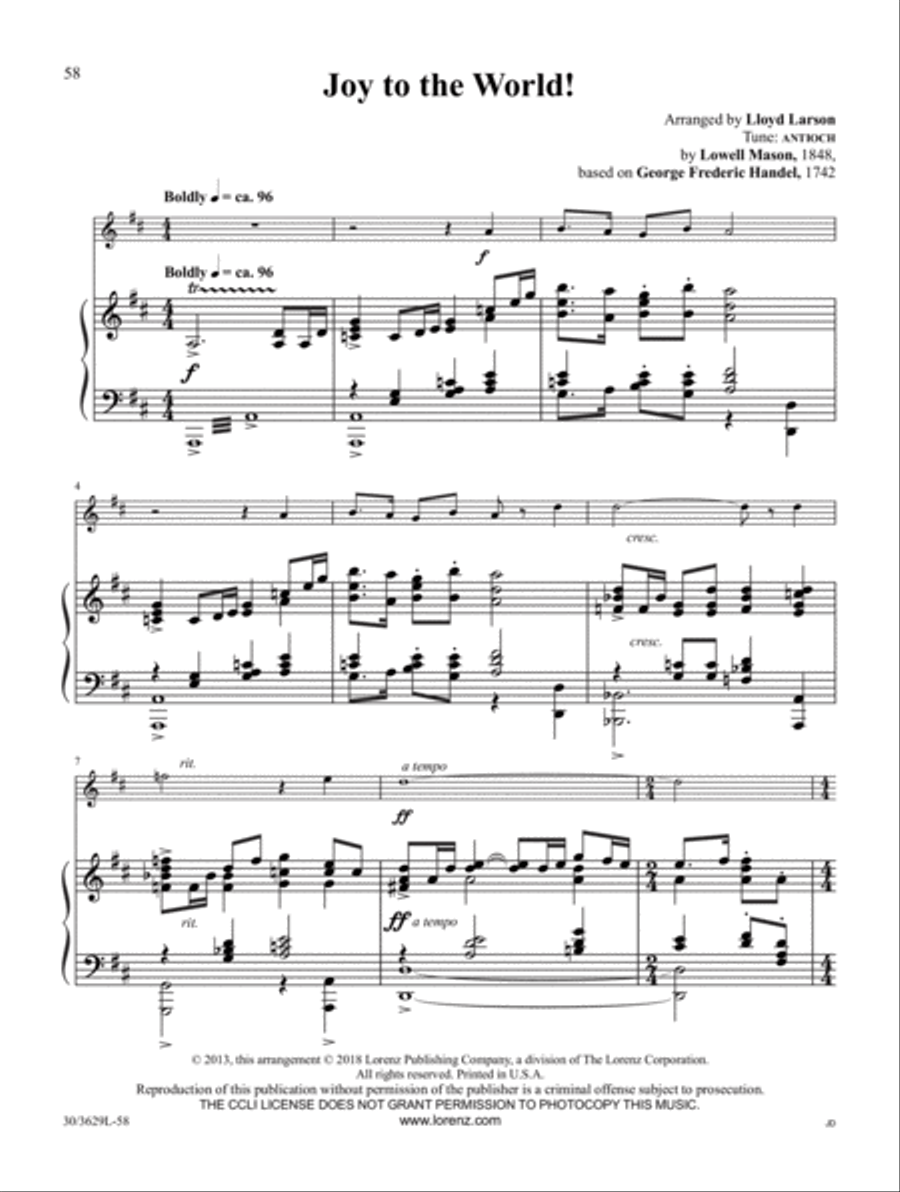 Trumpet Solos for Christmas Trumpet Solo scores gallery preview page 19