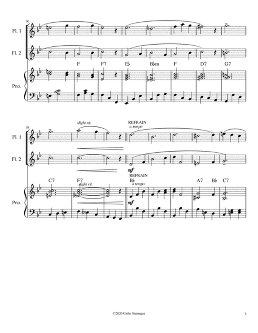 Let Me Call You Sweetheart (Flute Duet, Chords, Piano Accompaniment) image number null