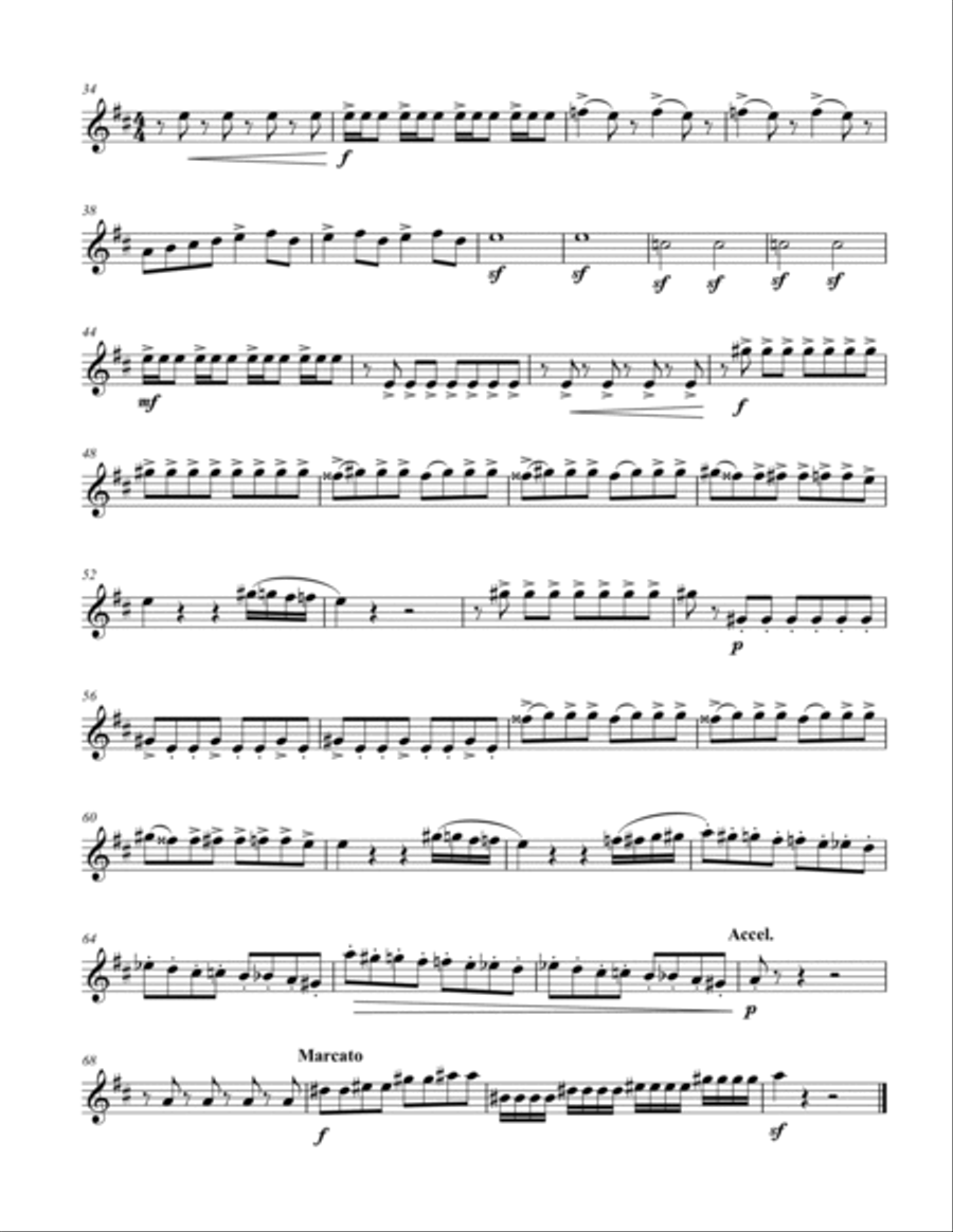 Sabre Dance Brass Quartet scores gallery preview page 6