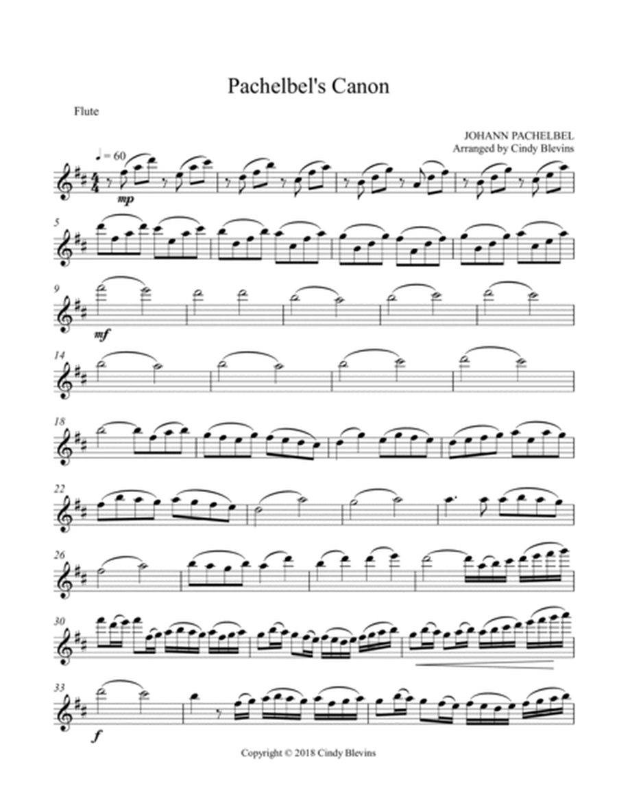 Pachelbel's Canon, for Flute and Clarinet image number null
