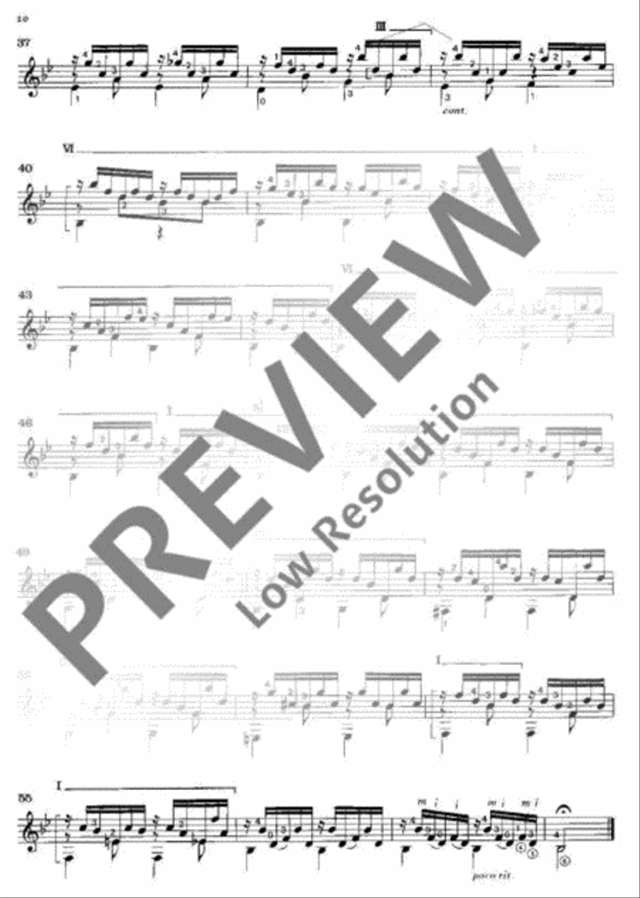 24 Selected Studies Classical Guitar scores gallery preview page 11