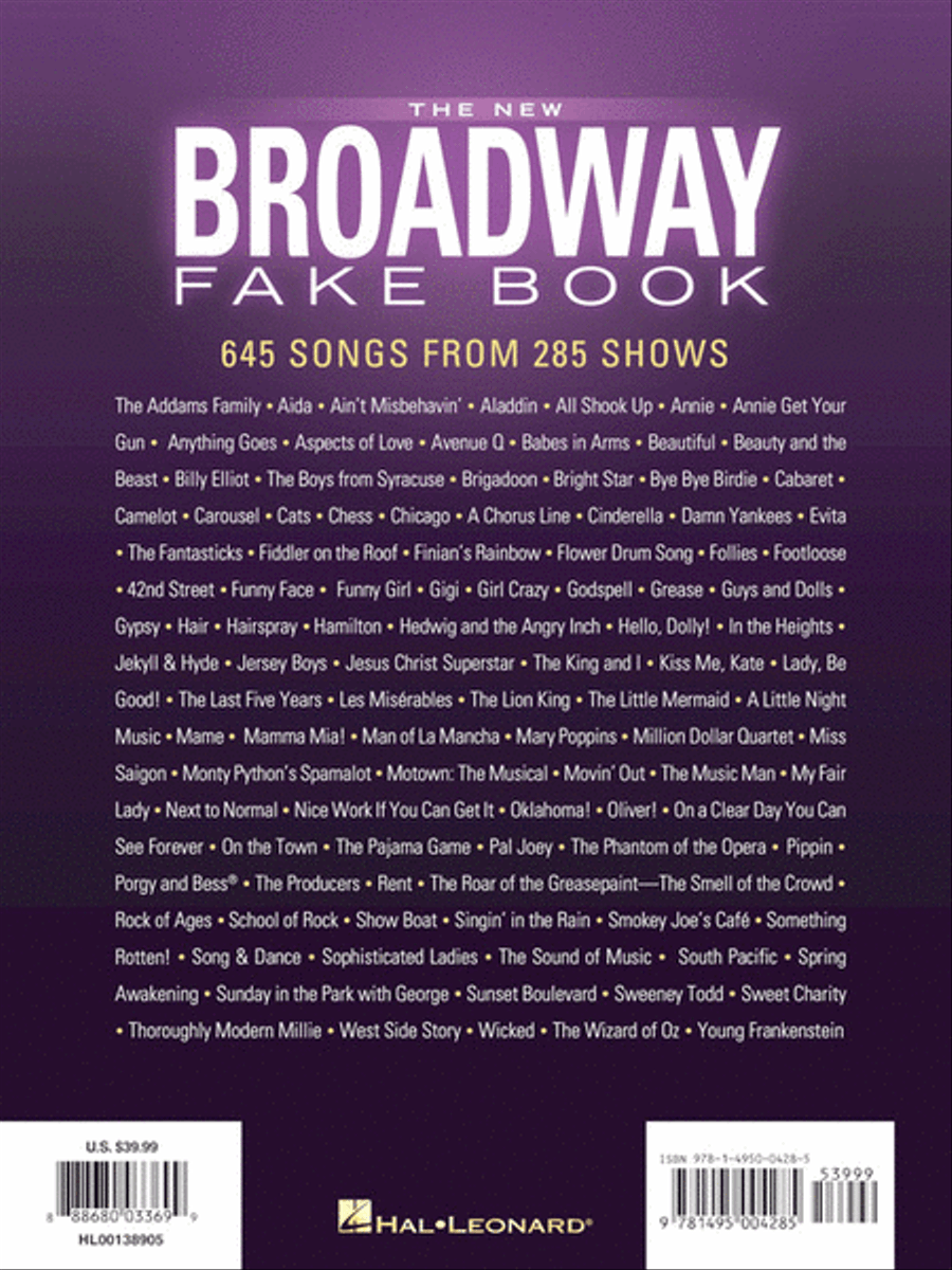 The New Broadway Fake Book Voice scores gallery preview page 6