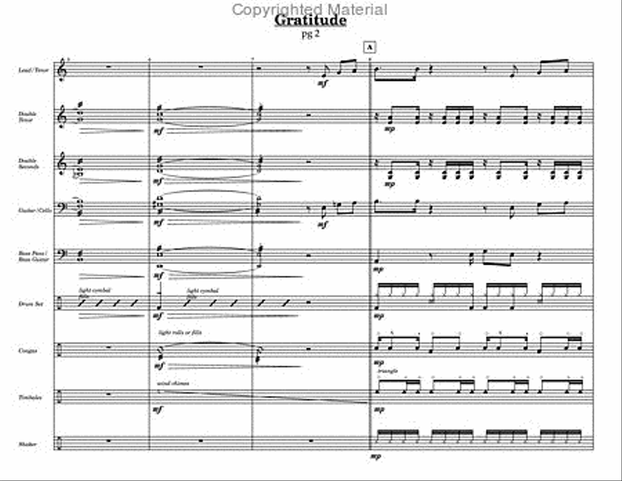 Gratitude Gratitude Steel Drum Band scores gallery preview page 3
